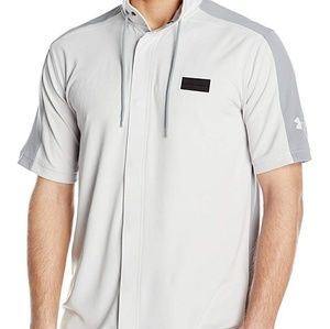 Under Armour Button Front Pursuit Racer Top